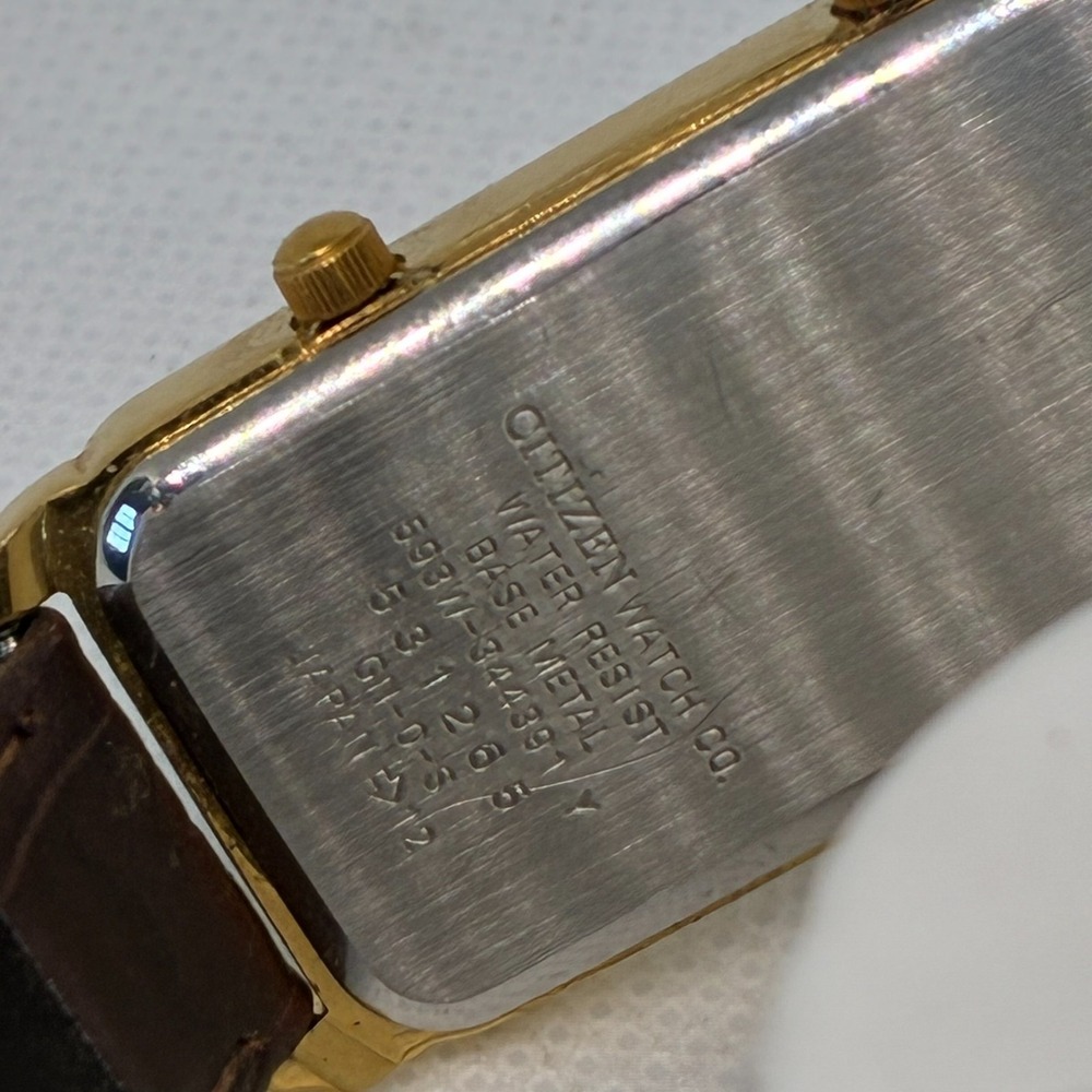 Citizen Dual Time Paris Festival 593W-344391 Unisex Tank Watch - Picture 15 of 17